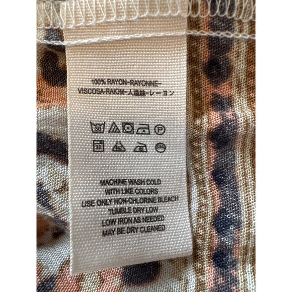 Free People XS Boho Floral Paisley Peasant Mini Dress Tunic Rayon Square Neck - Picture 8 of 9